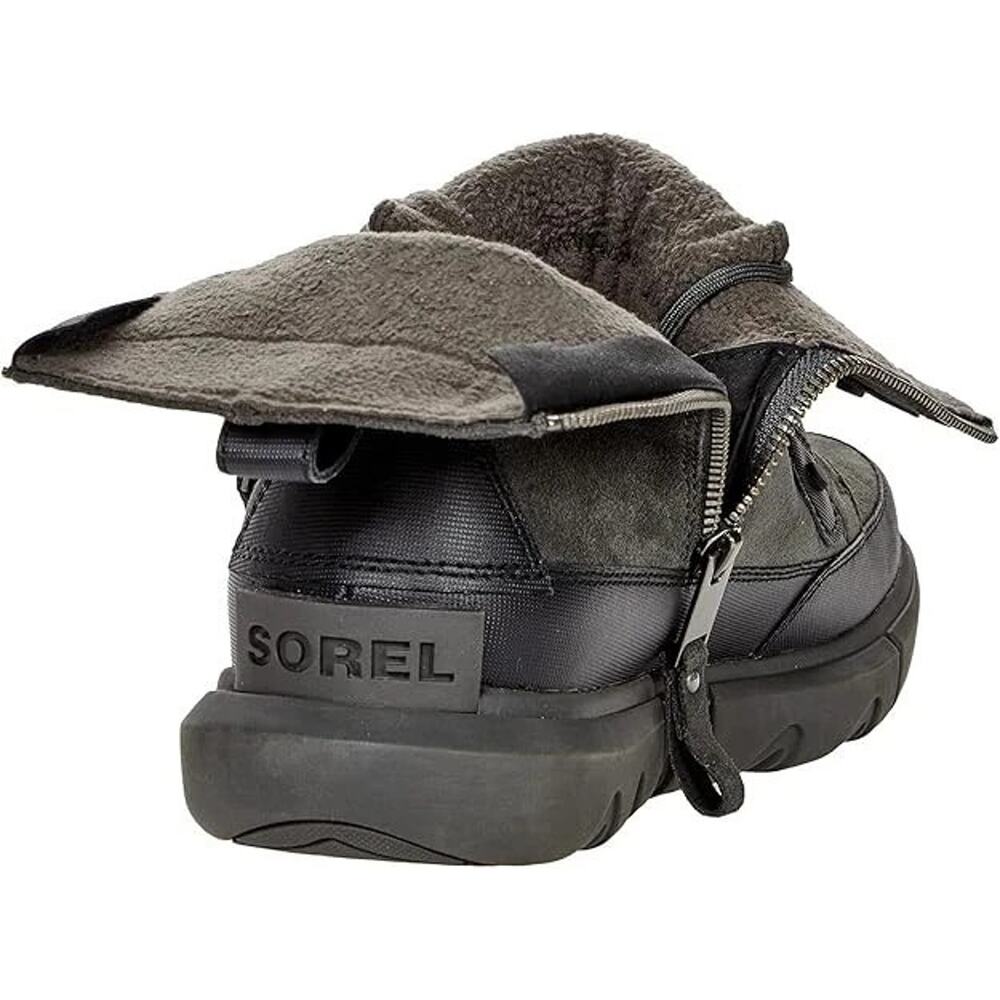 Sorel ExplorerTM Boot Dual Zip Waterproof Black/Jet Men's Size 12 NIB - Picture 4 of 9
